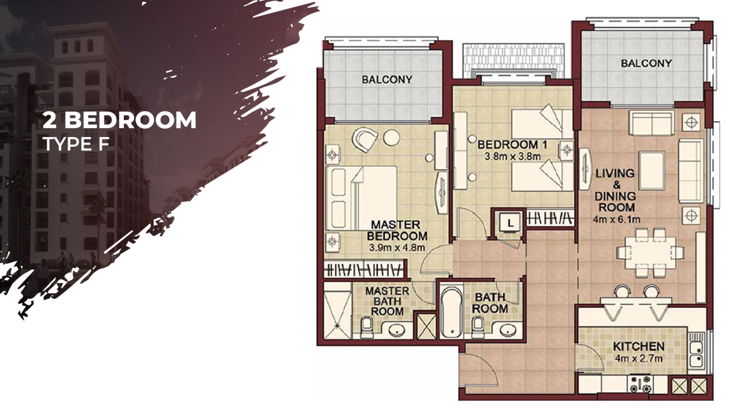 2 BR - Type B